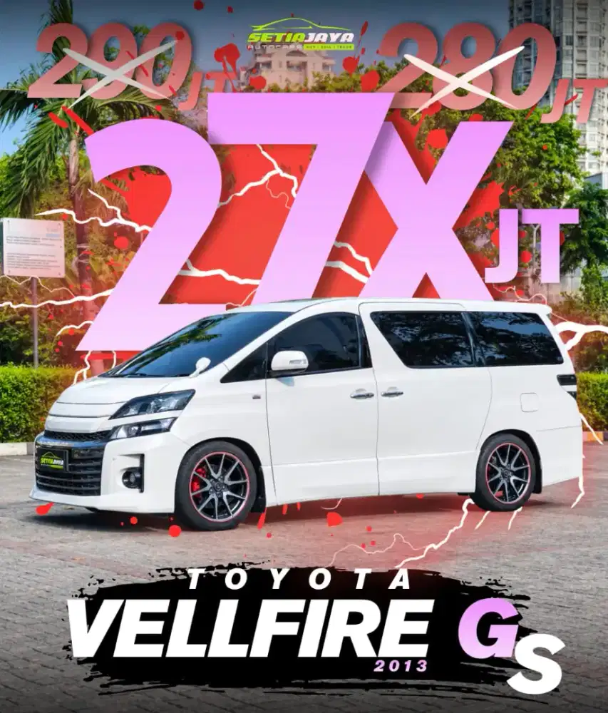 Toyota Vellfire Z 2400cc matic 2013