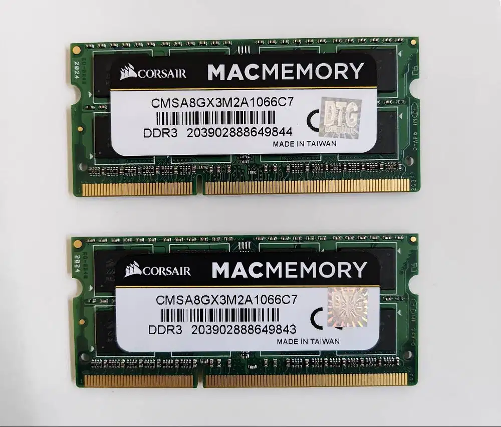 Ram Memory Mac Macbook Laptop Sodimm 16Gb 2 x 8GB DDR3 Kit DTG Resmi
