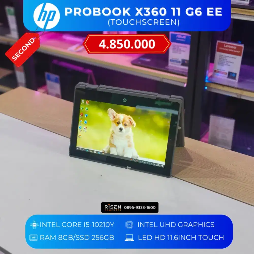 HP PROBOOK X360 11 G6 EE TOUCHSCREEN I5-10210Y 8/256GB HD 11,6Inch