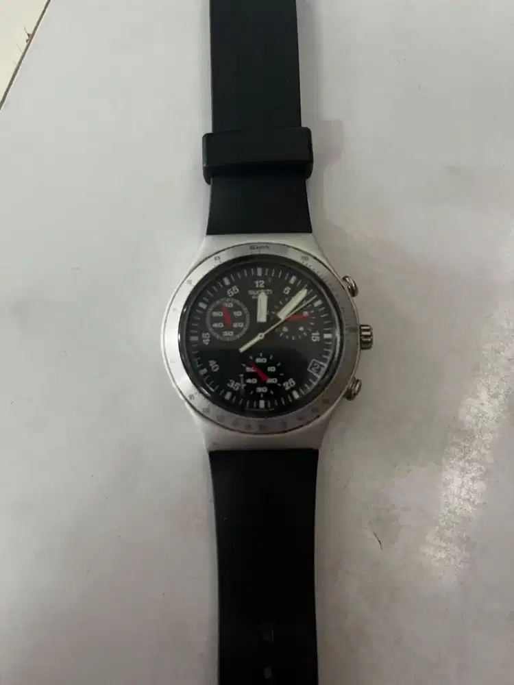 Jam Tangan swatch irony chronograph original