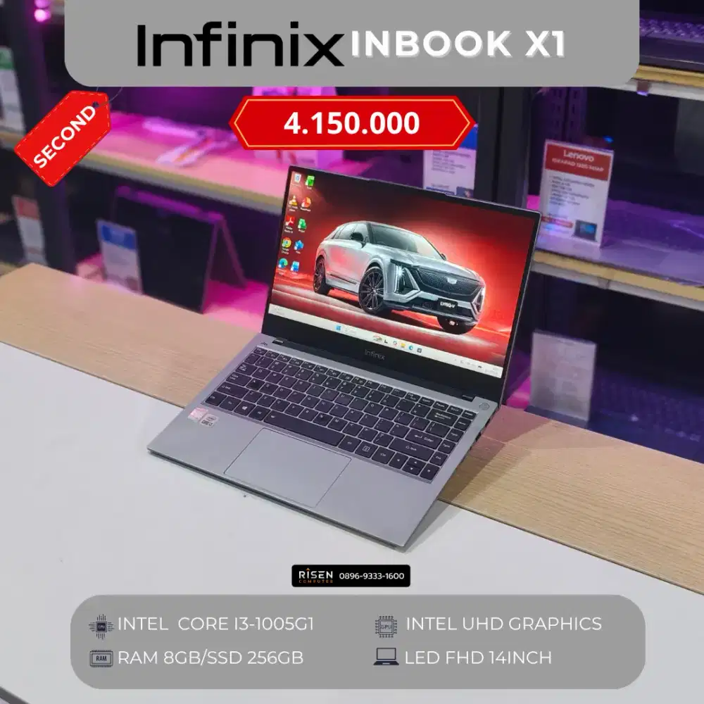 INFINIX INBOOK X1 Intel Core I3-1005G1 RAM 8GB SSD 256GB FHD 14Inch