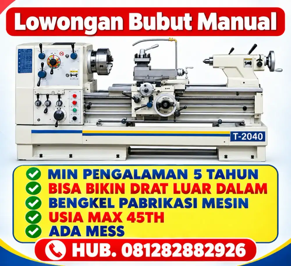 Operator Bubut Manual Umum