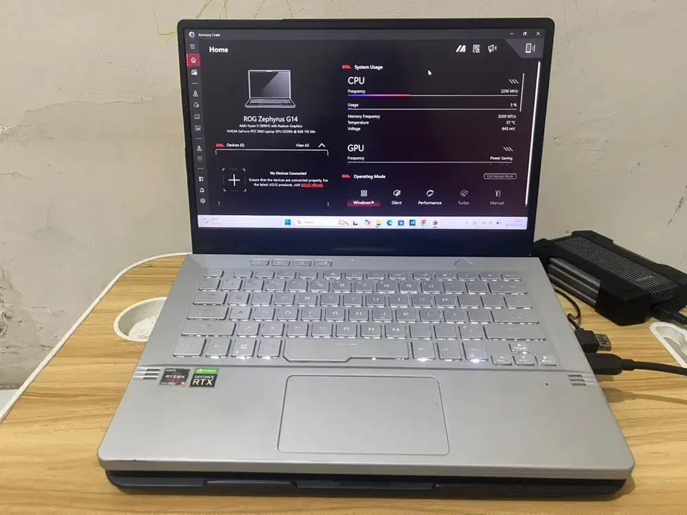 Rog Zephyrus g14 Ryzen 9 RTX 3060