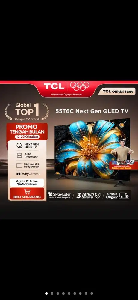 TCL 55T6C NEXT GEN QLED TV