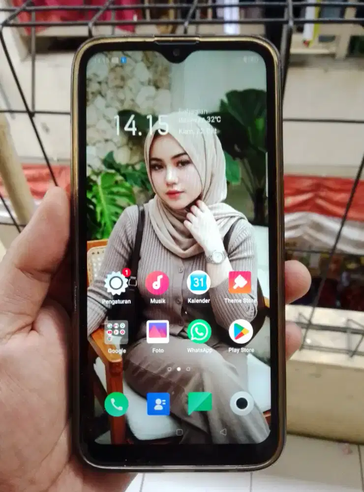 oppo A1k 4G 2/32 layar 6.2 inchi mulus