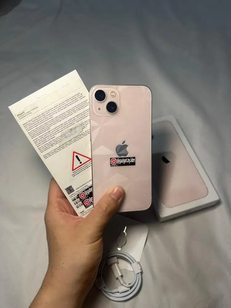 iPhone 13 256GB iBox PA/A BH 90% DUS ORI Pink (Warna favorit)