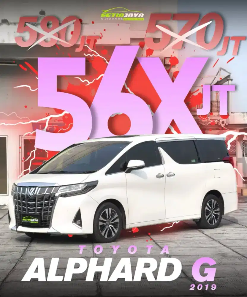 Toyota Alphard G atpm 2500cc matic 2019