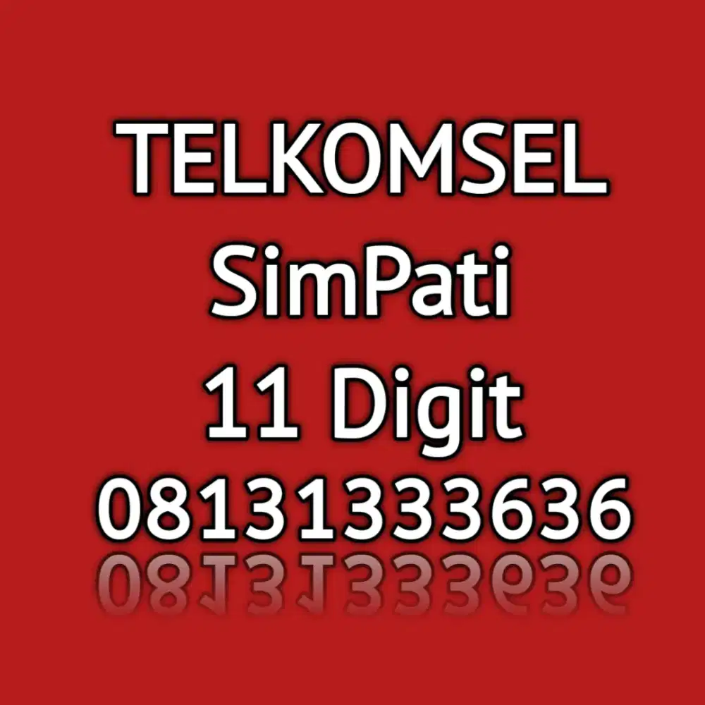 Nomor cantik simpati telkomsel 11 digit angka cantik