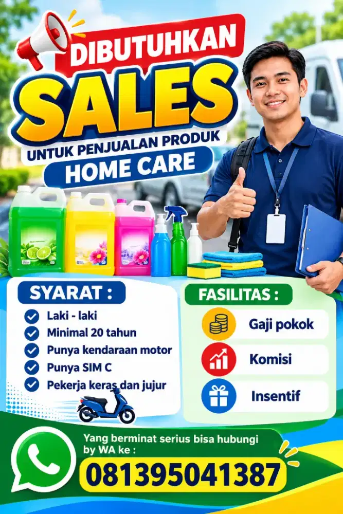 Dibutuhkan Sales Bikin materi iklan lowongan kerja

Dibutuhkan Sales