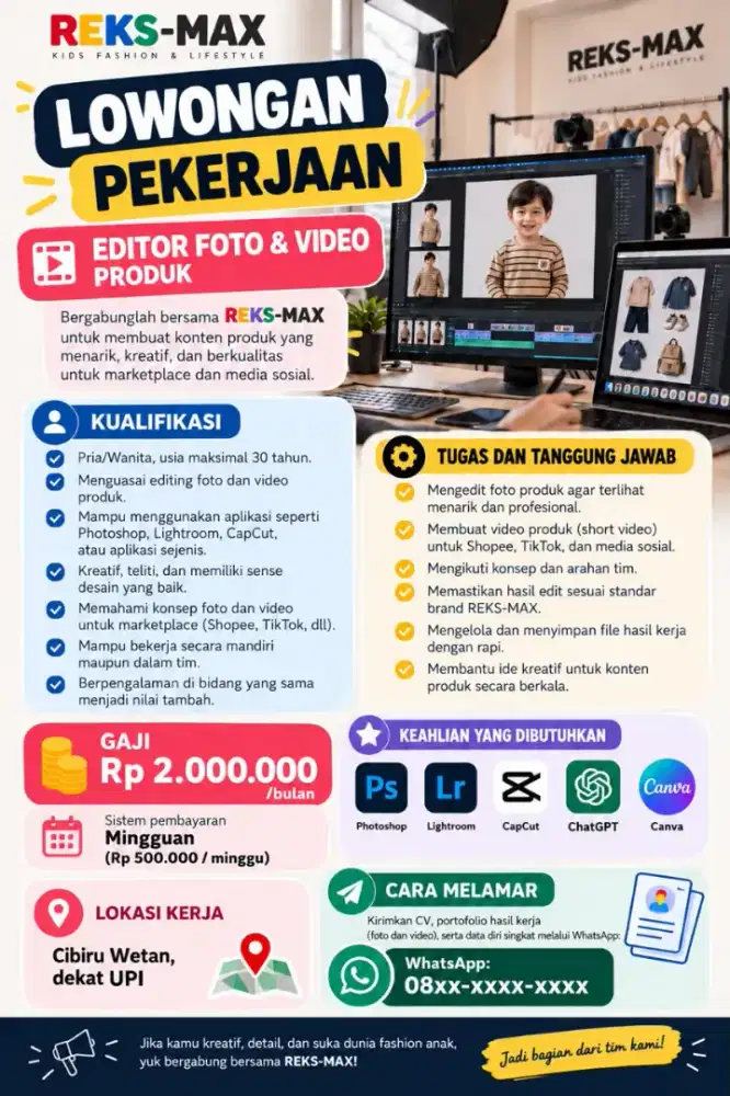 Dibutuhkan editor pengganti saya pribadi