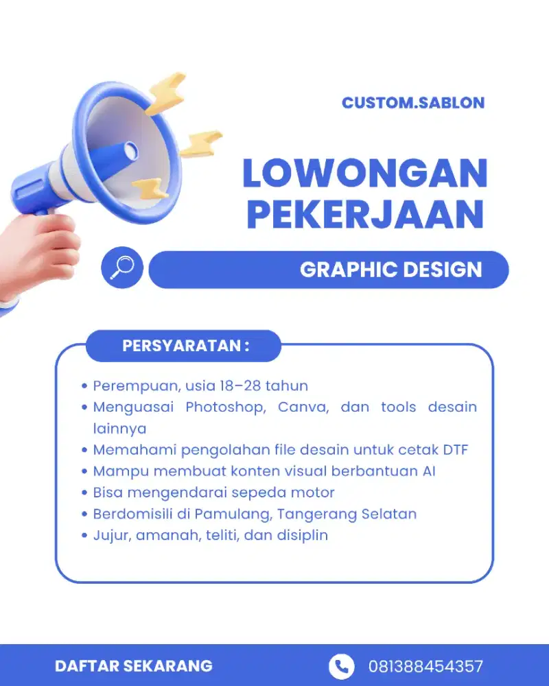 Lowongan Kerja Graphic Designer