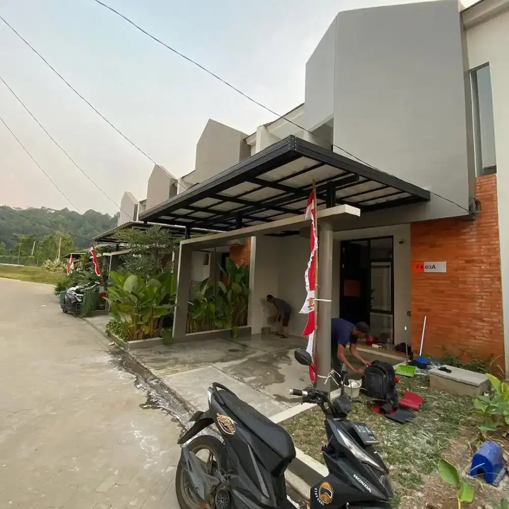 Kanopi Baja ringan double talang air