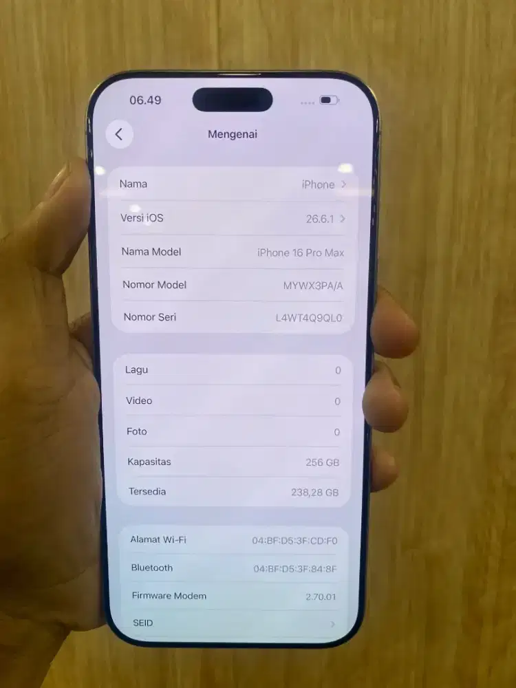 iPhone 16 Promax 256 GB (IBOX)