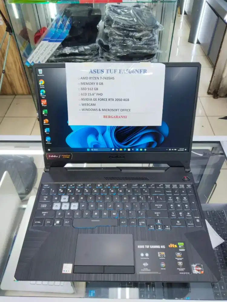 SND ASUS TUF FA506NFR RYZEN 7-7435HS/RAM 8GB/SSD 512GB/RTX 2050 4GB