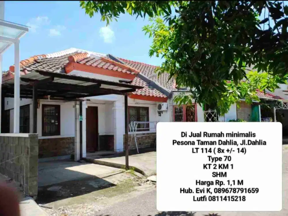 Dijual Rumah di Pesona Taman Dahlia Jl. Dahlia Makasar