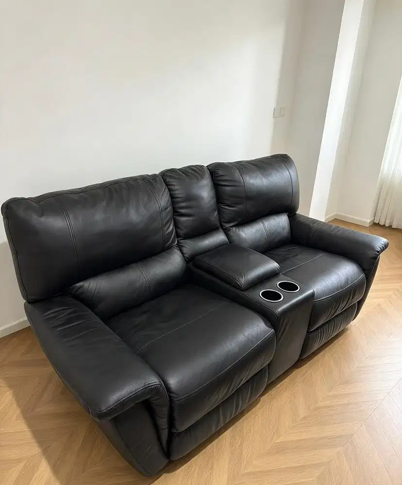Sofa Recliner Hassler Brand Germany Leather Genuine ( Kulit Asli )