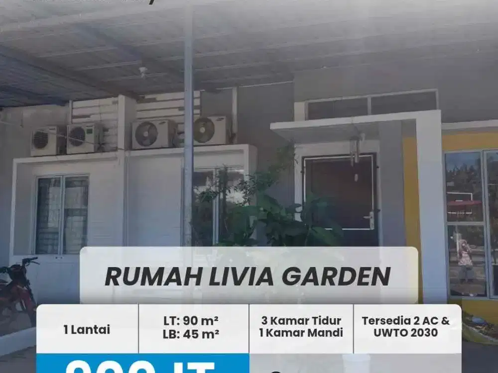 Dijua Rumah Livia Garden Lokasi dekat pasar, sekolah & mall
