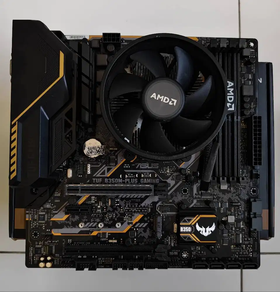 Motherboard Processor AM4 ASUS Tuf Gaming Ryzen 5 1600 PC 1 Set
