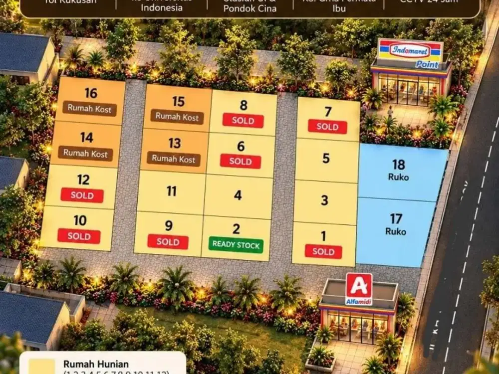 Dijual Rumah Ready 2 Lantai 4 Kamar Dekat Fakultas Vokasi UI Depok Nego