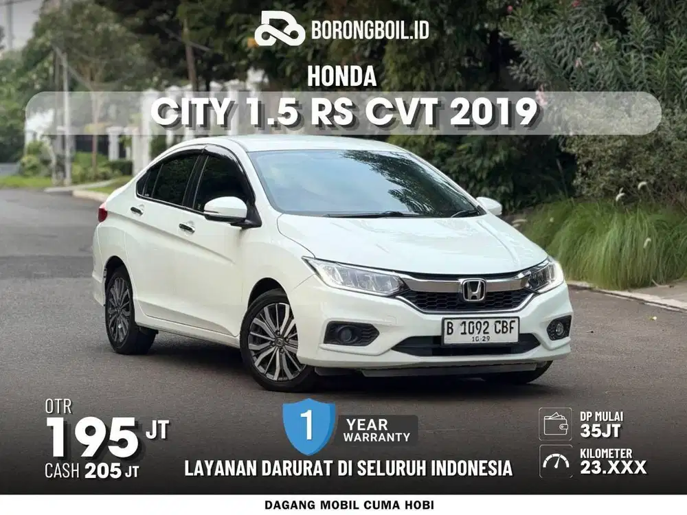Low Km | Honda City RS Sedan Metik 2019 Putih