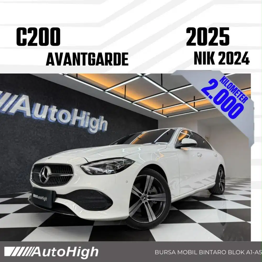 DP10% [Km2.000] C200 Avantgarde 2024 White Reg 2025 #AUTOHIGH