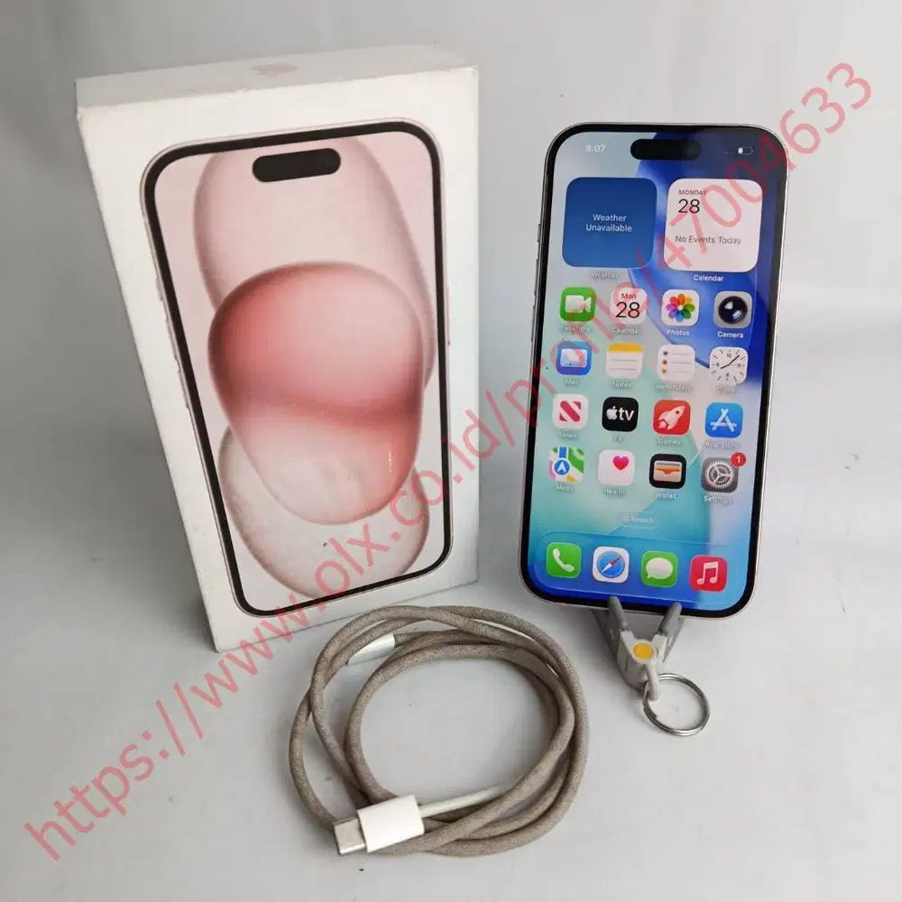 Iphone 15 128GB Ex Ibox Fullset, Mulus Seperti Baru