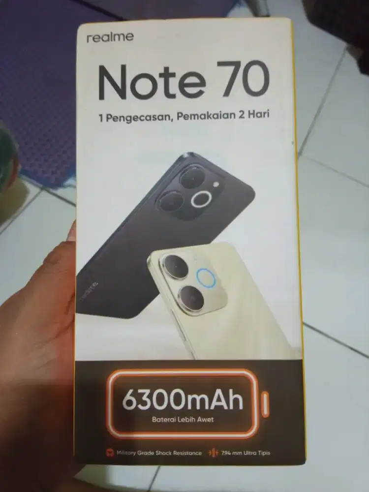 Dijual hp realme note 70 mulus bgt