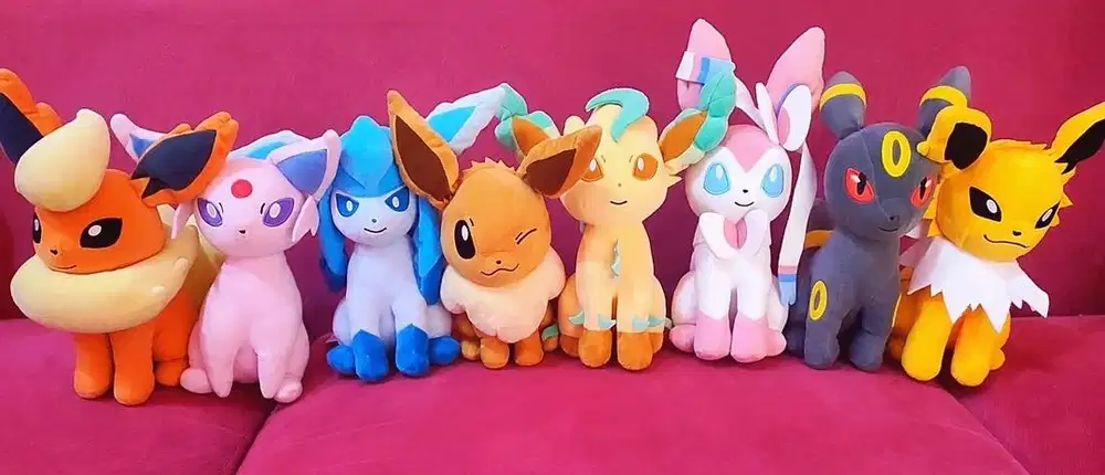 Boneka Pokemon Eevee Eeveelution 1 set Banpresto Original (Minus Vapo)
