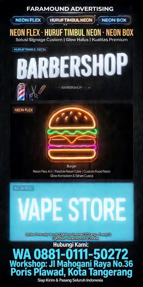 Pembuatan Neon Sign