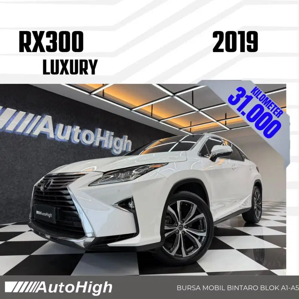 DP10% [Km30.000] RX300 Luxury 2019 White / RX 300 Reg 2018 #AUTOHIGH
