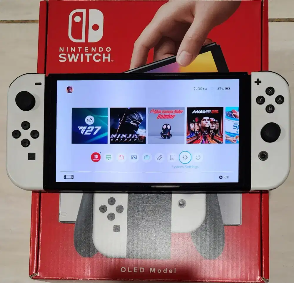 Nintendo Switch Oled White (BACA DESKRIPSI)