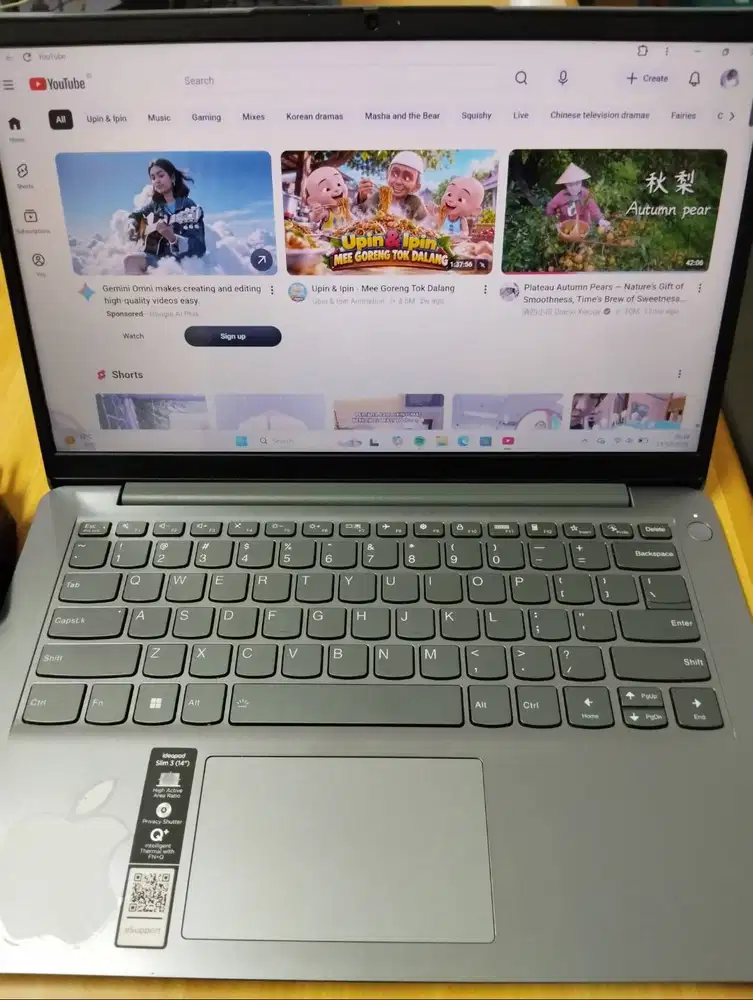 Dijual cepat laptop lenovo ideapad slim 3
