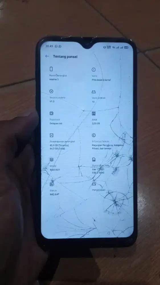 Hp realme 3 ram 3/64gb