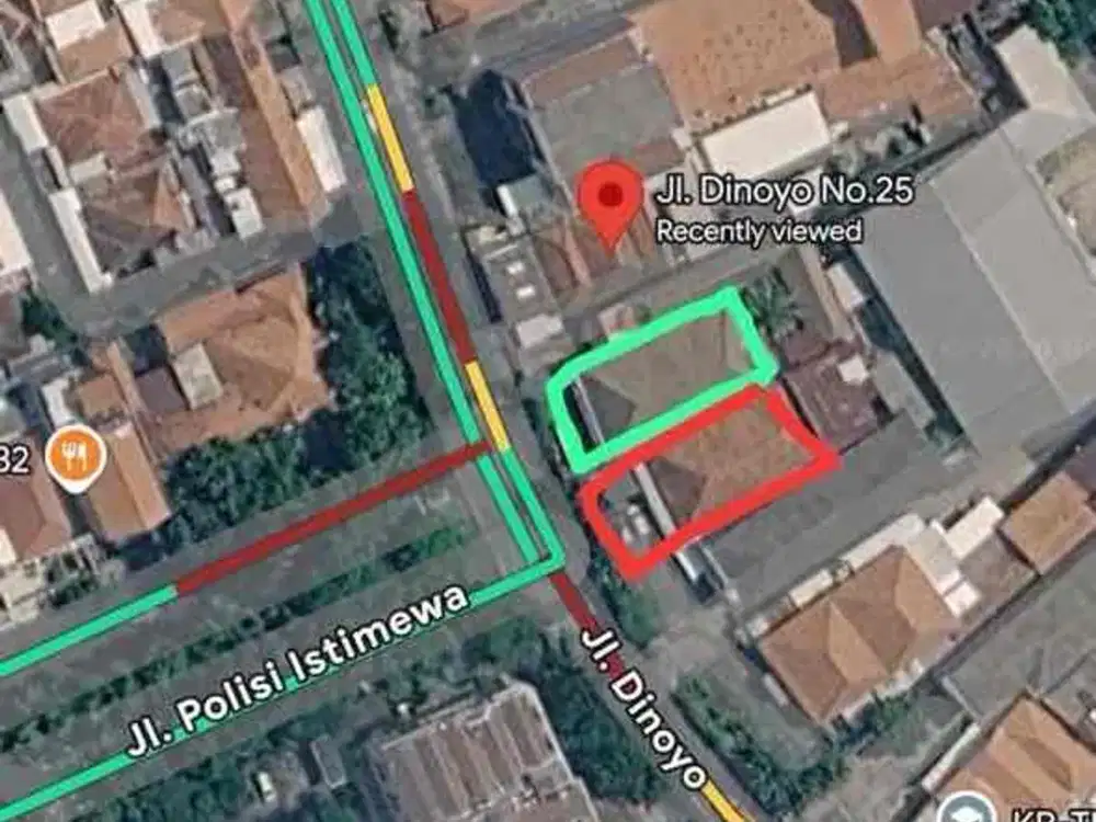 Dijual rumah jalan dinoyo surabaya pusat