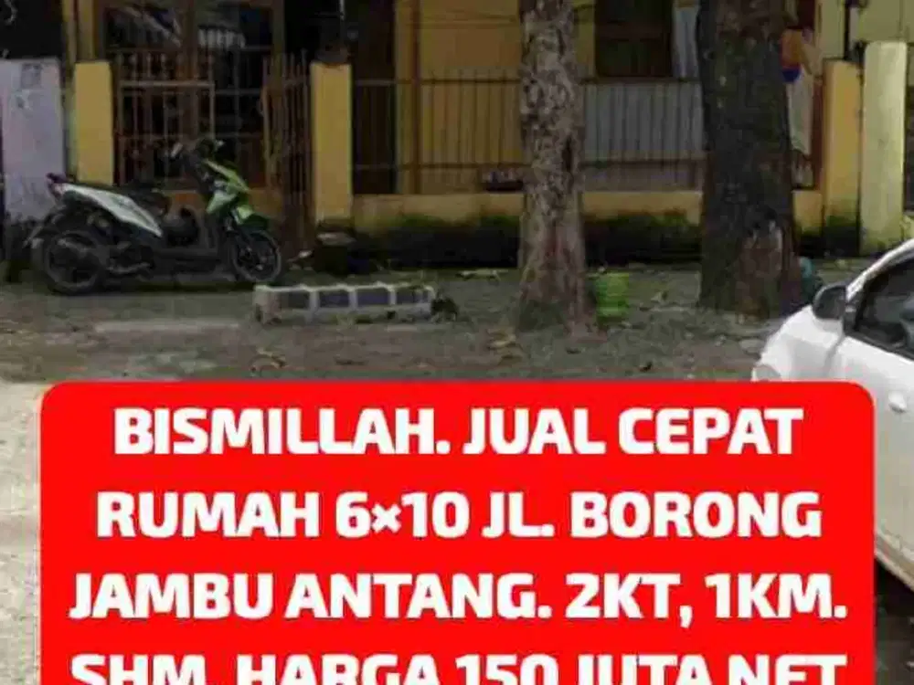 DIJUAL MURAH RUMAH BORONG JAMBU ANTANG MAKASSAR