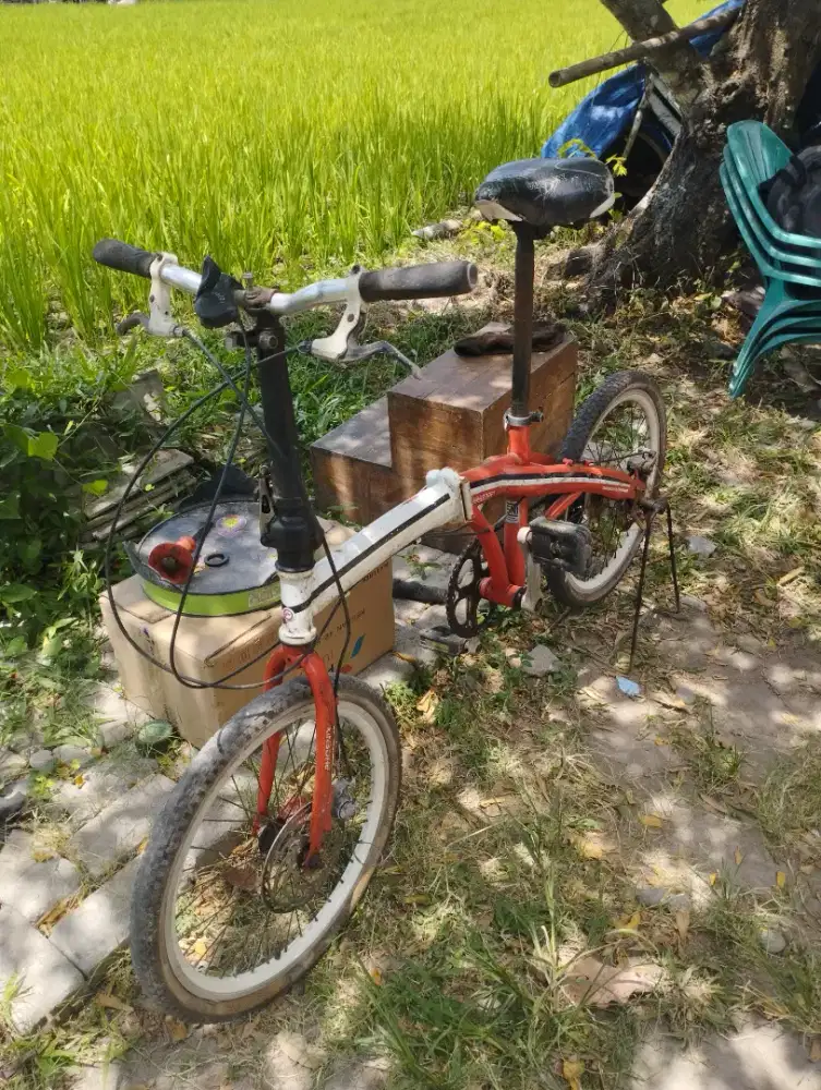Sepeda lipat 20inc masih glinding