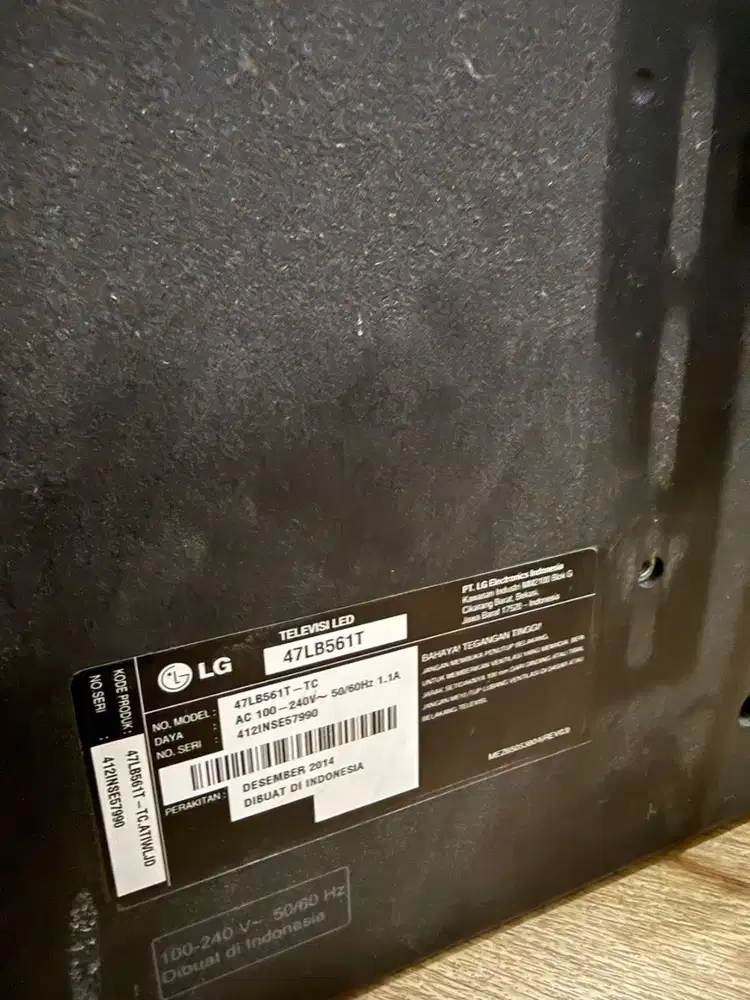 TV LG LED 47 inci