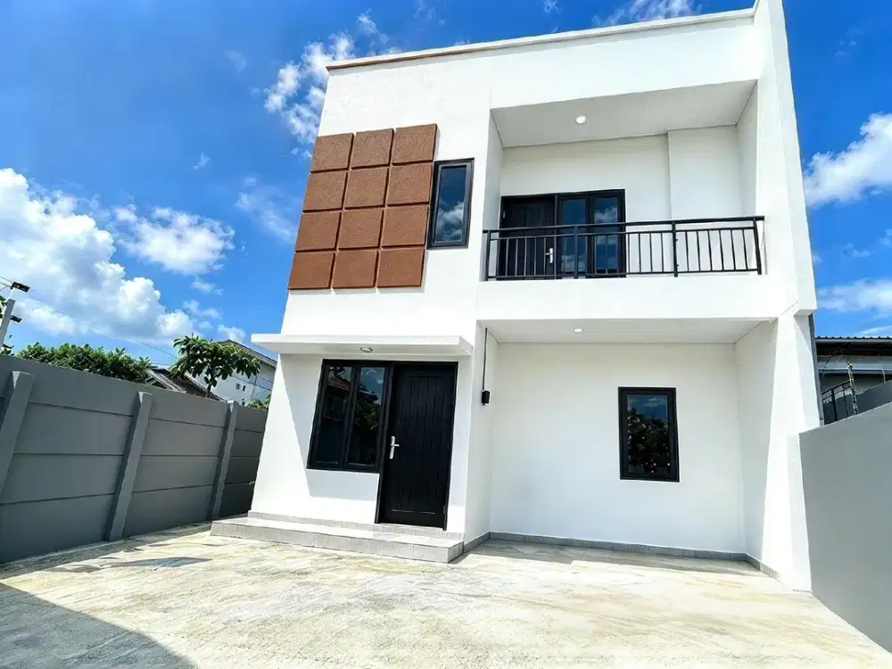 2 Unit New DP Bebas 2 Lantai Siap Huni di Pekapuran Tapos Depok