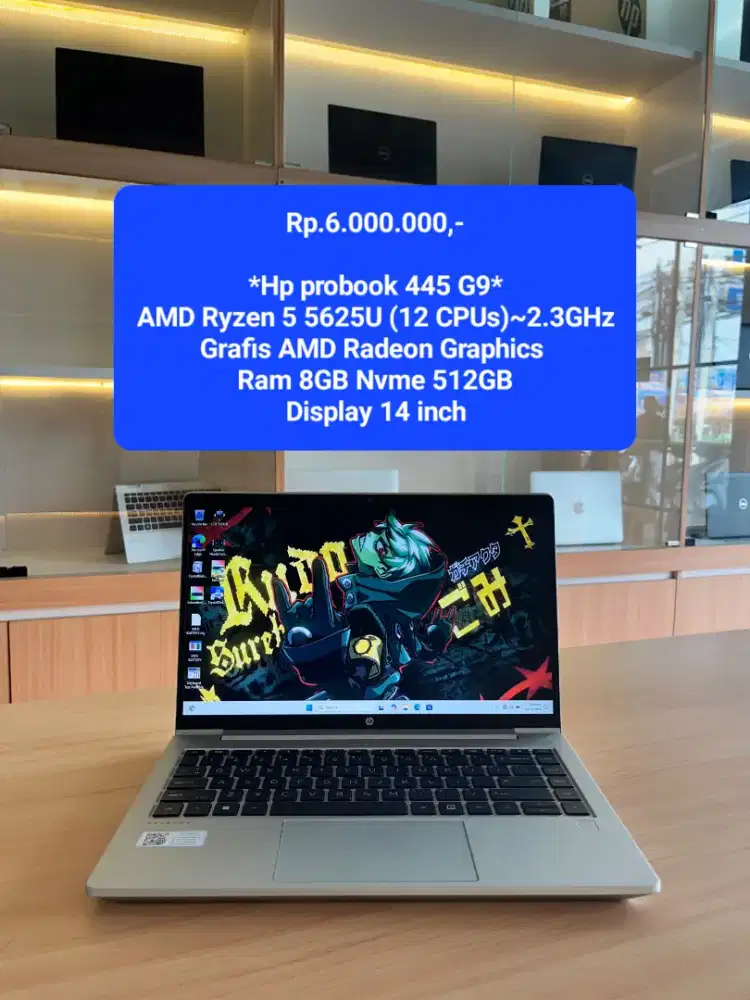 HP Probook 445 G9 Ryzen 5 5625U Ram 8GB Nvme 512GB Prokomputer
