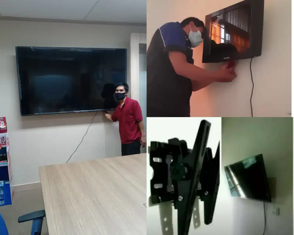 Braket +pasang atau jasa pasang terima rapih breket bracket led tv