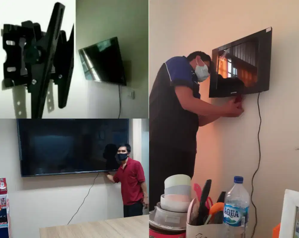 Braket +pasang atau jasa pasang terima rapih breket bracket led tv