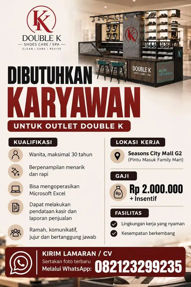 LOWONGAN KERJA LAUNDRY SEPATU