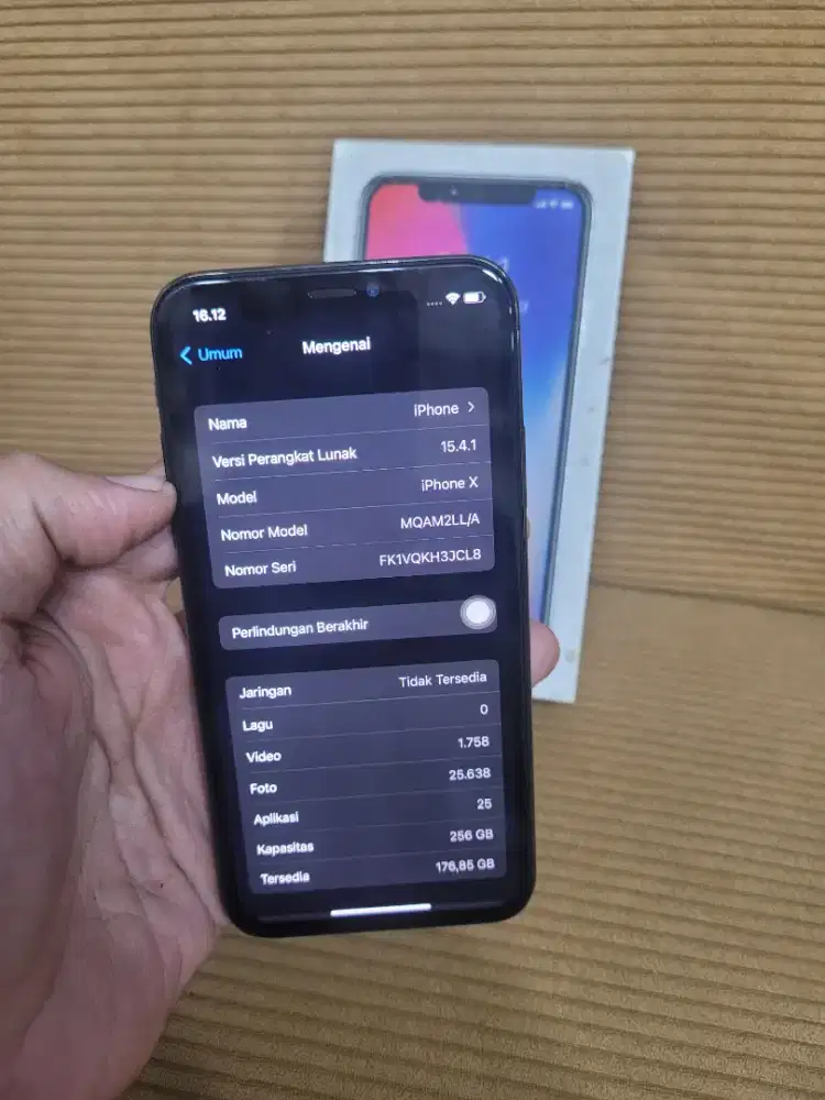 Iphone x 256gb inter all operator