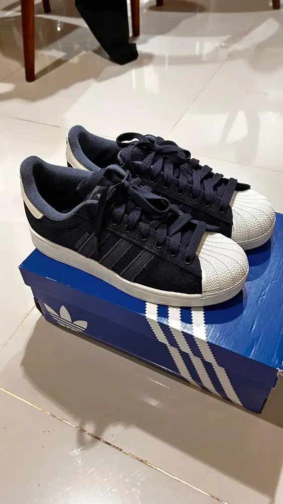 Sepatu Adidas Superstar II Night Indigo Original