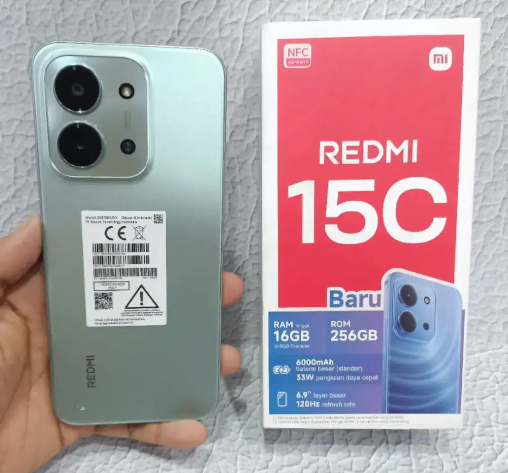 REDMI 15c RAM 12/128GB BATERAI 6000MAH