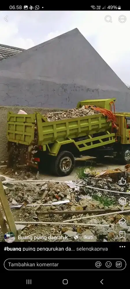 Jasa  Buang Puing Proyek