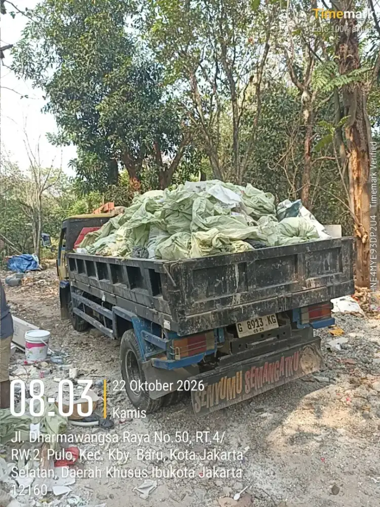 Jasa buang puing dan angkut sampah