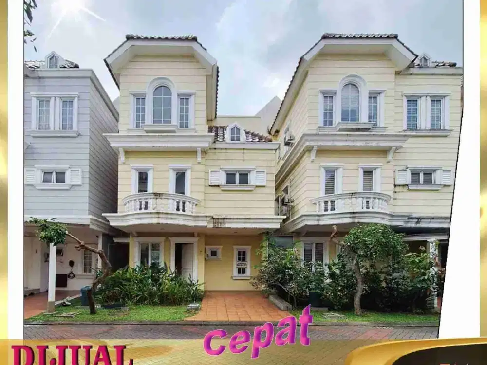 DIJUAL RUMAH BARU 3 LANTAI LUAS TANAH 60 M² MONTANA VILLAGE  PARAMOUNT  GADING SERPONG  HARGA SANGAT MURAH