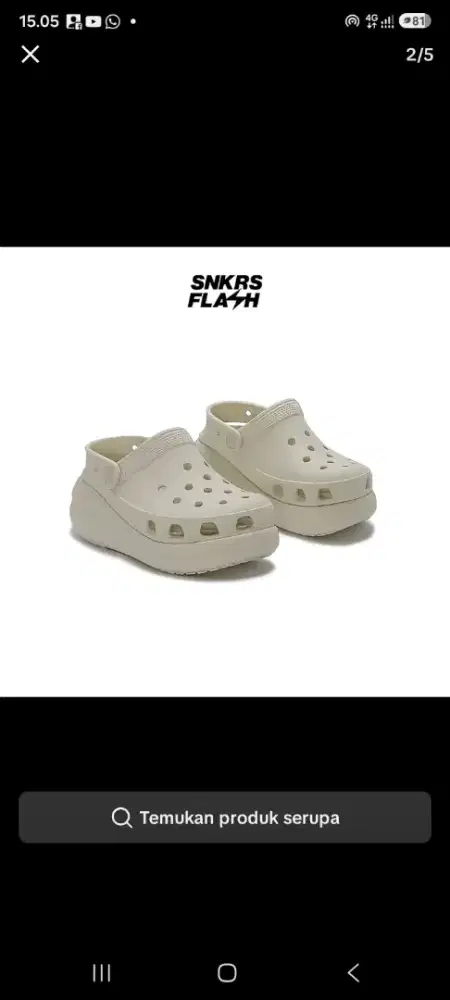 Jual sandal crocs jrg di pakai