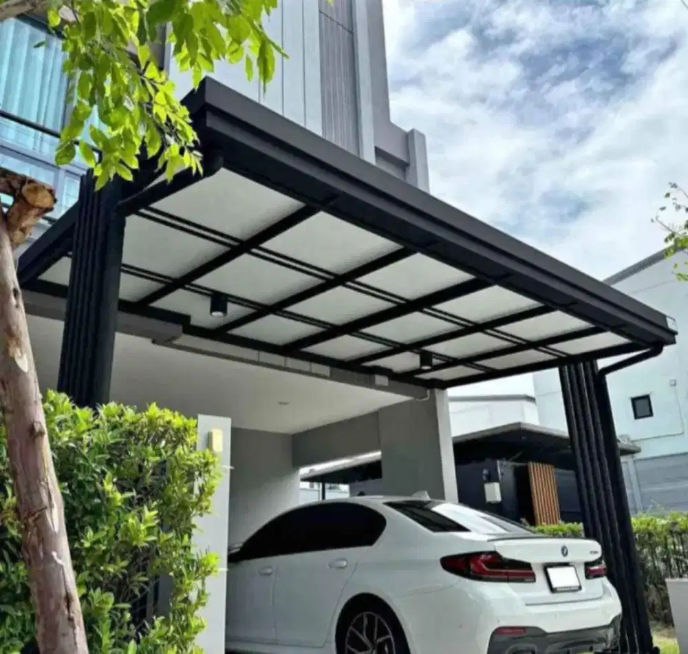 Pemasangan atap alderon